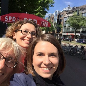 Infostand auf der Grafenberger Allee