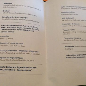Preisverleihung „Aktiv für Demokratie und Toleranz“