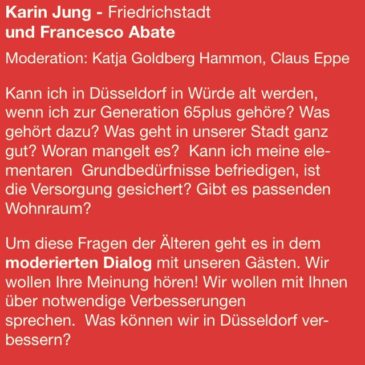 Dialog in den Bilker Arkaden