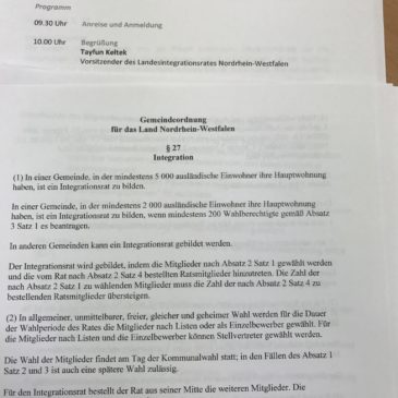Treffen der Vorsitzenden der Integrationsräte NRW