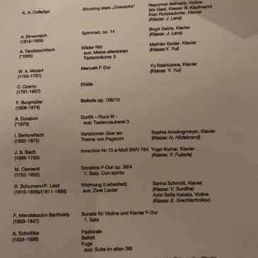 Herbstkonzert im Palais Wittgenstein 
