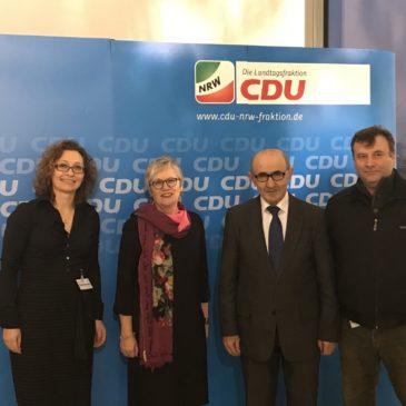 Gespräch mit Frau Voßeler im Landtag