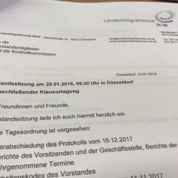 Vorstandssitzung und Klausurtagung des Landesintegrationsrates