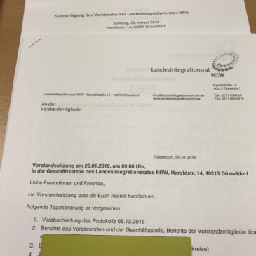 Vorstandssitzung des Landesintegrationsrates