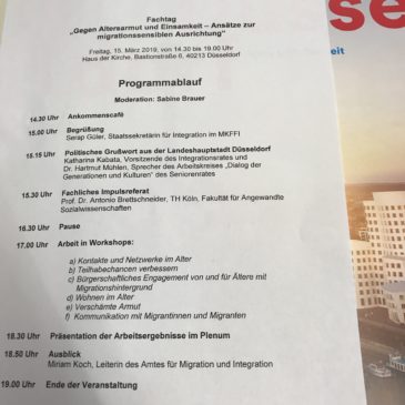 Fachtagung zum Thema Senioren mit Migrationshintergrund