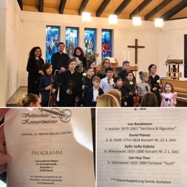 Winterkonzert Violinschule Konzertmeister