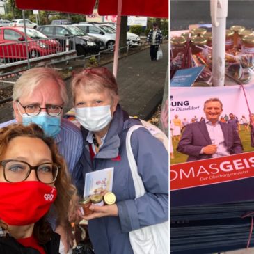 Letzter Infostand vor der Stichwahl