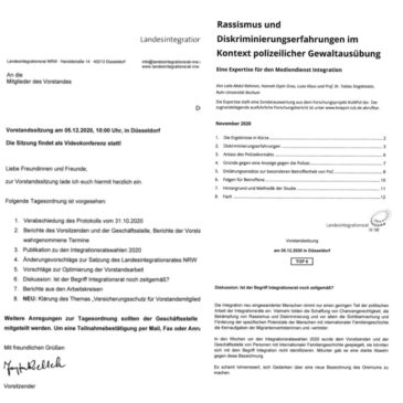 Vorstandssitzung des Landesintegrationsrates