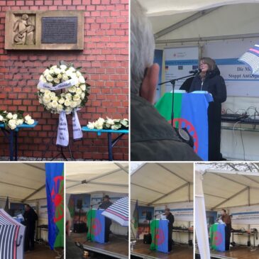 Öffentliches Gedenken an die ermordeten Sinti und Roma am ehemaligen Lager