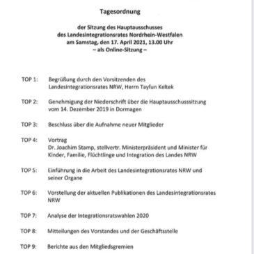 Hauptausschuss des Landesintegrationsrates