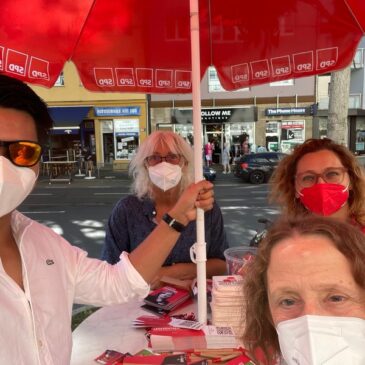 Infostand auf der Rethelstr.