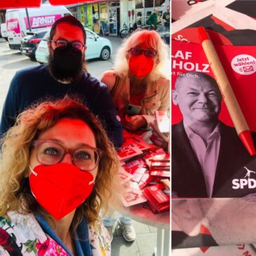 Infostand in Flingern