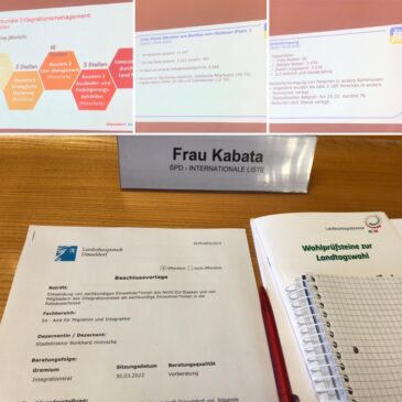 Aus der heutigen Integrationsratssitzung