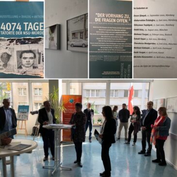Eröffnung der Ausstellung über NSU-Morde