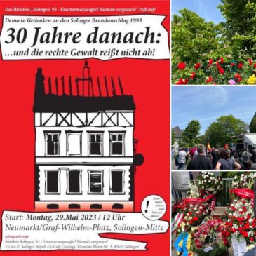 Solingen – 30 Jahre Brandanschlag