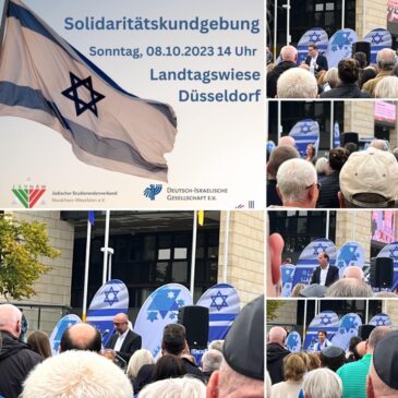 Solidaritätsbekundung am Landtag