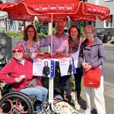 Letzter Infostand in Flingern