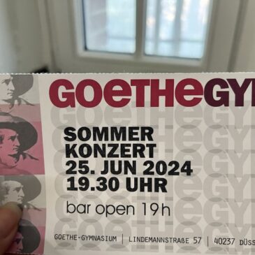 Sommerkonzert im Goethe-Gymnasium Düsseldorf