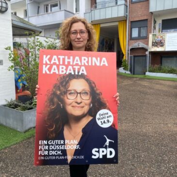 Plakatieren in Flingern