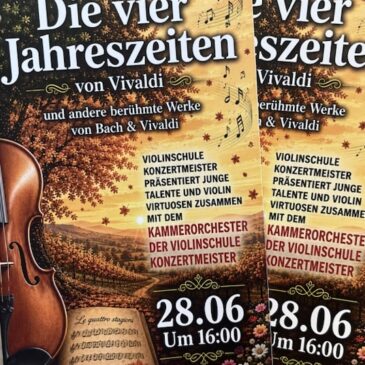 Einladung zum Violinkonzert